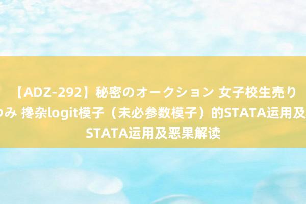 【ADZ-292】秘密のオークション 女子校生売ります なつみ 搀杂logit模子（未必参数模子）的STATA运用及恶果解读