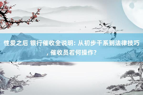 性爱之后 银行催收全说明: 从初步干系到法律技巧, 催收员若何操作?