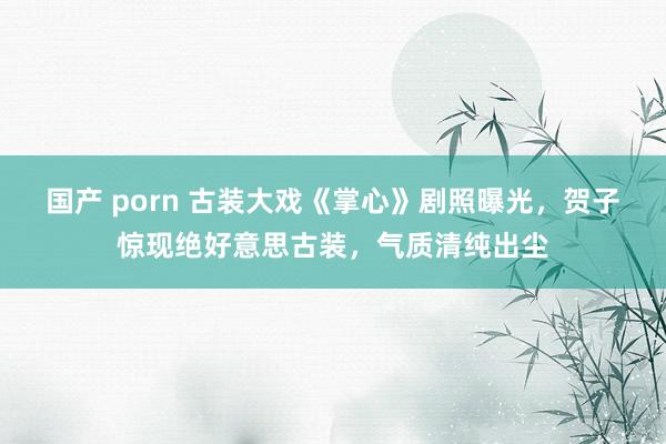 国产 porn 古装大戏《掌心》剧照曝光，贺子惊现绝好意思古装，气质清纯出尘